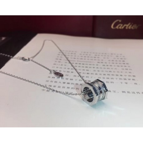 Cartier Classical Screw Necklace Diamond White