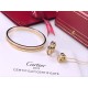 Cartier Classical Three Color Diamond Necklace Bracelet Ring Women