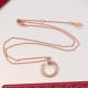 Cartier Logo Love Necklace Full Diamond Women