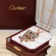 Cartier New Panthere Diamond Necklace Black for Women
