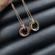 Cartier New Trinity Diamond Necklace Women Pink