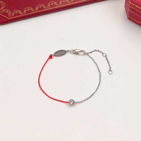 Cartier Logo Hot Bracelet with Red Rope