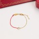 Cartier Logo Hot Bracelet with Red Rope