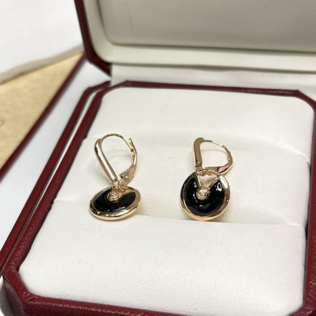 Cartier Amulette Earrings Women Black