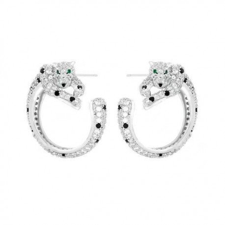 Cartier Classical Panthere Earrings Women White