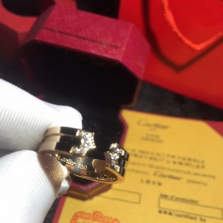 Cartier Classical Rings Diamond Women Men Gold